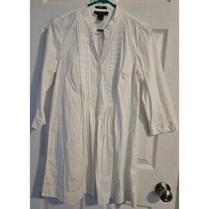 White 3/4 sleeve dress